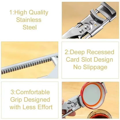 Adjustable Bottle Opener Stainless Steel Beer Wine Openers Kitchen Tools Bar Accessories