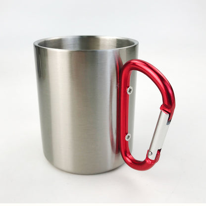 Stainless Steel Carabiner Mug: Clip and Sip On the Go!