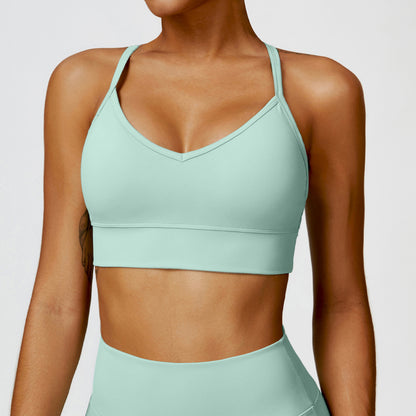 Tight Bra Cross Fitness Sports Top
