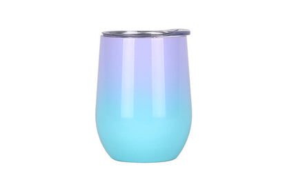 Double Stainless Steel Wine Glass – Big Belly Water Cup