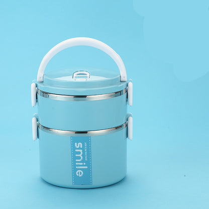 Stainless Steel Round Lunch Box – Durable & Portable Food Container