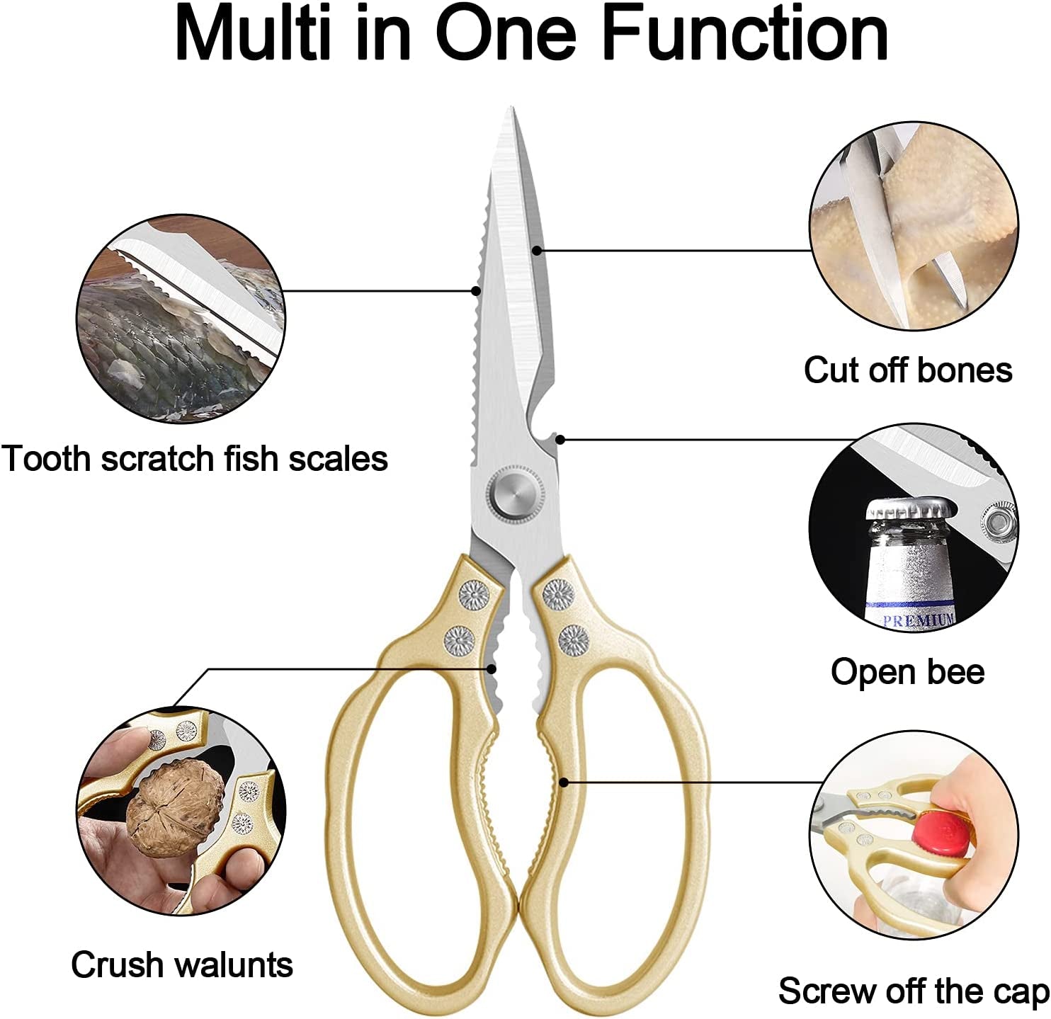 Kitchen Scissors All Purpose Heavy Duty