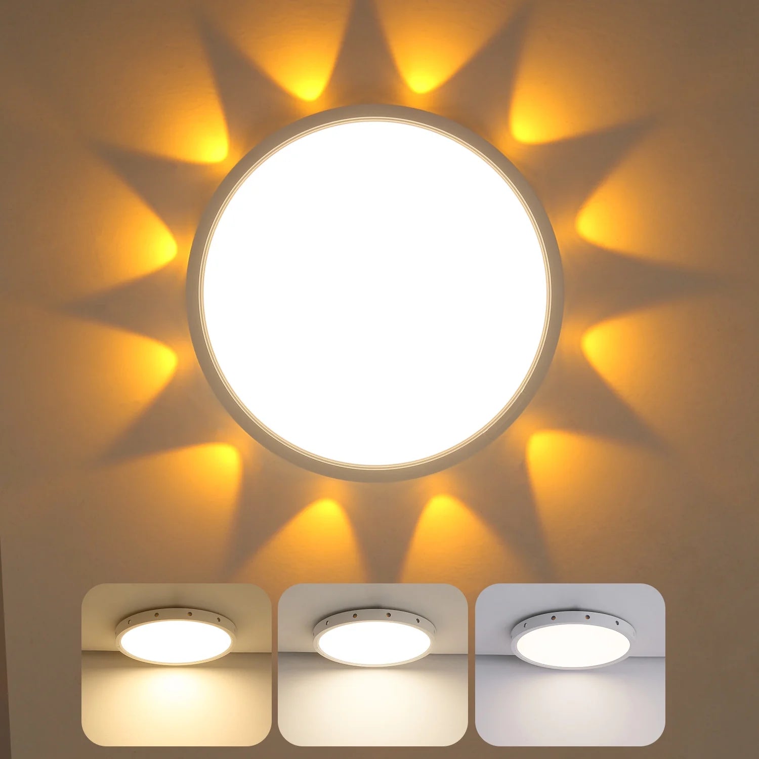 12 Inch 24W Led Ceiling Light with Light Night