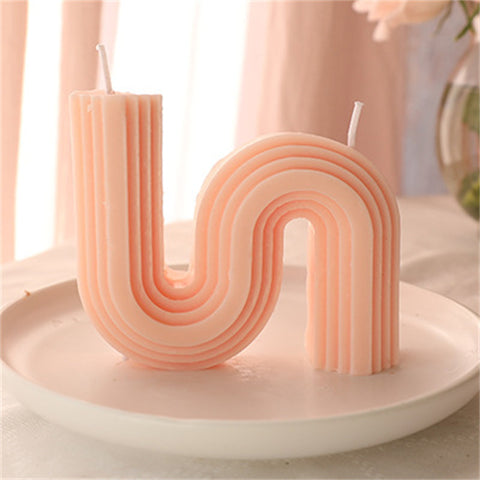 Modern Wavy Arch Scented Candle