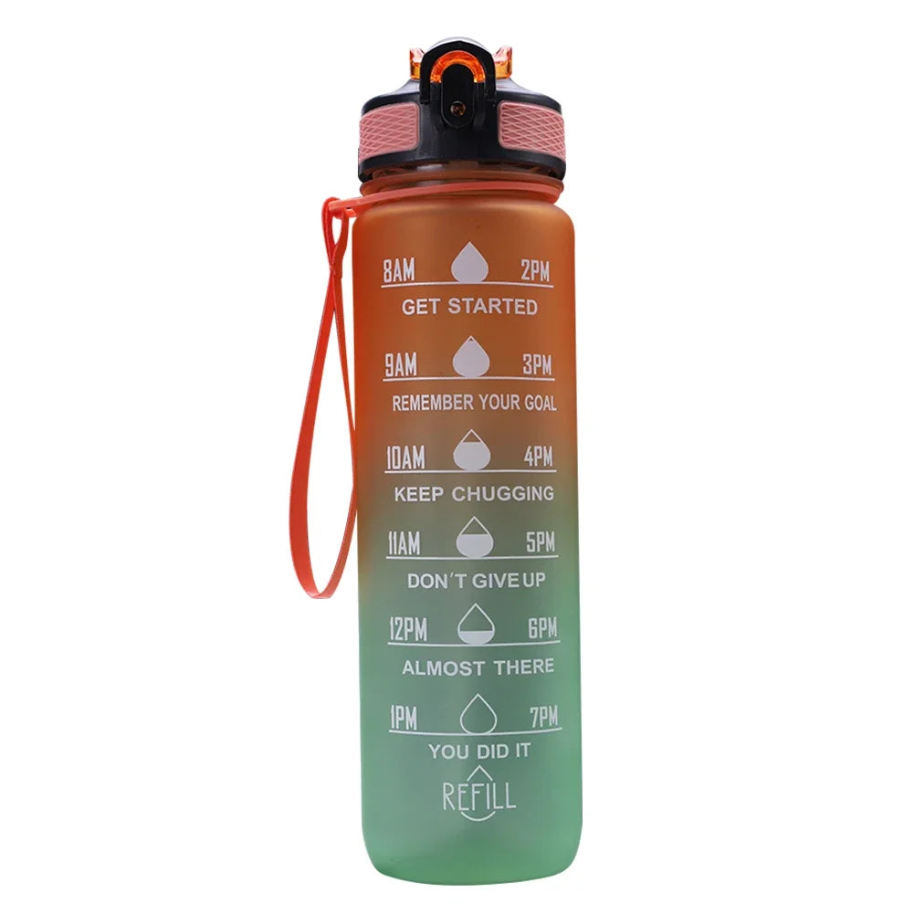 1 Liter Water Bottle Leakproof Bottles Drinking Outdoor Travel Gym Fitness