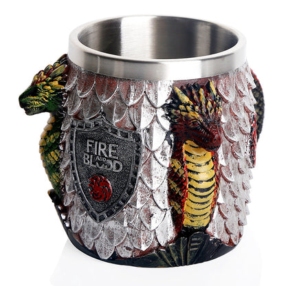 Dragon Scale Fantasy Tankard Mug