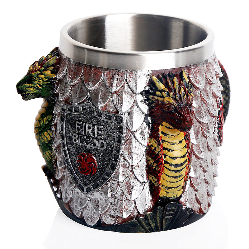 Dragon Scale Fantasy Tankard Mug