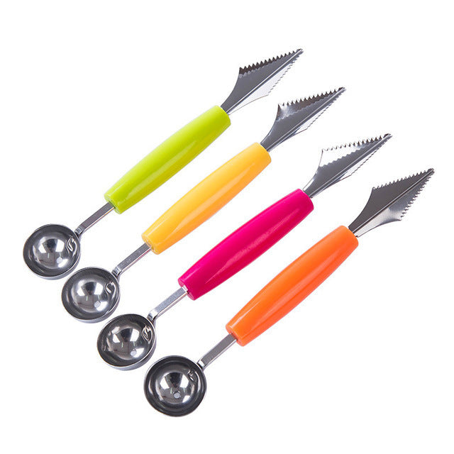 2-in-1 Melon & Fruit Baller Kitchen Fruit Sculpting Tool