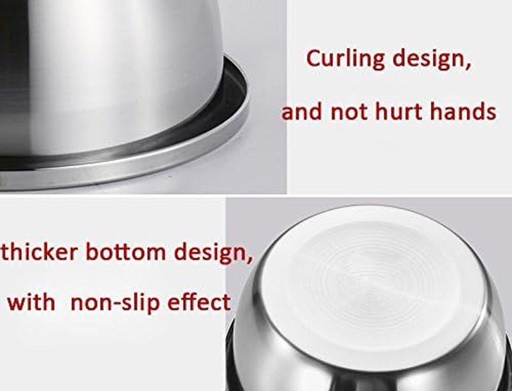 8.5Qt Stainless Steel Salad Bowl, Mirror Finish Dishwasher Safe Bowl