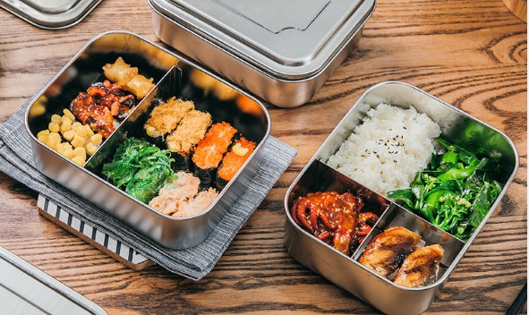 Portable Full Stainless Steel Lunch Box with Divider