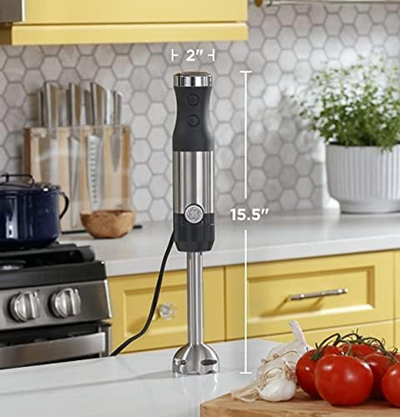 Immersion Blender | Handheld Blender 2-Speed | Interchanable Attachment | 500 Watts | Stainless Steel