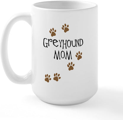 Greyhound Mom Large Mug 15 Oz (444 Ml) Ceramic Coffee Mug