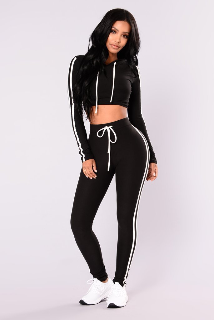 Ladies Tracksuit Crop Top Hoodies