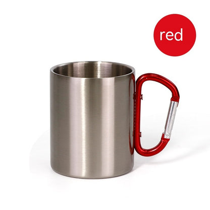 Stainless Steel Carabiner Mug: Clip and Sip On the Go!