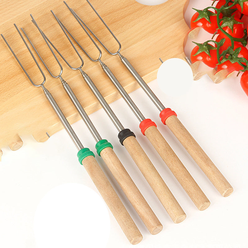 8-Color Stainless Steel Barbecue Fork