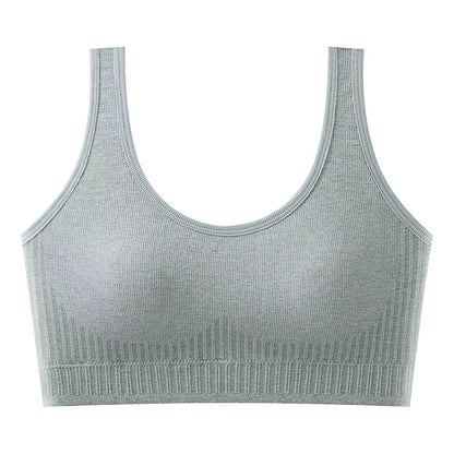 Breathable Sports Bra Anti-Sweat Fitness Top Women Seamless Yoga Bra Shockproof Crop Top Push up Sport Bra Gym Workout Top