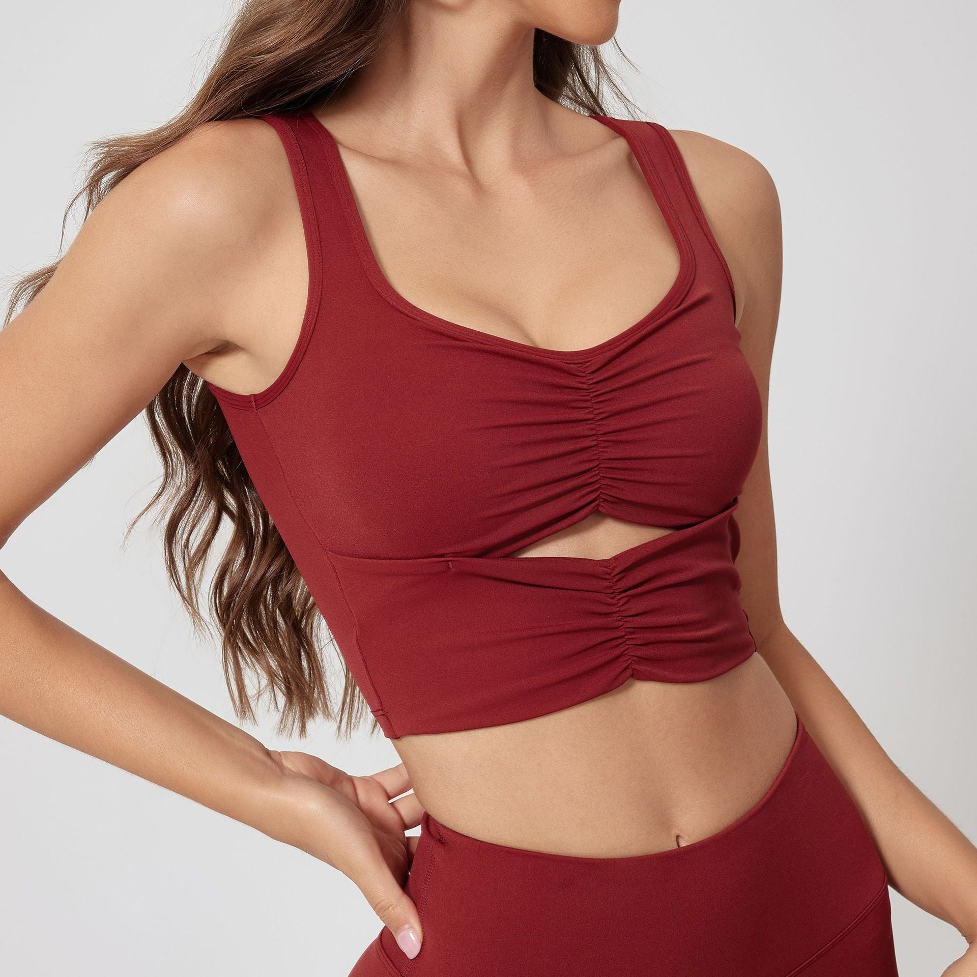 Casual Fitness Sports Bra Tight Shockproof Top