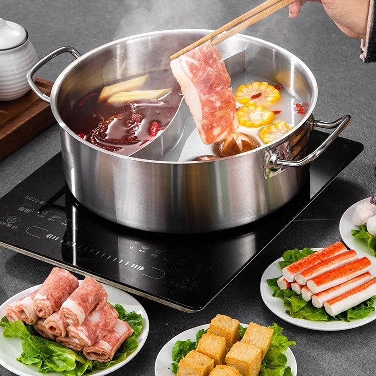 Single Bottom Soup Pot Stainless Steel Induction Cooker Universal