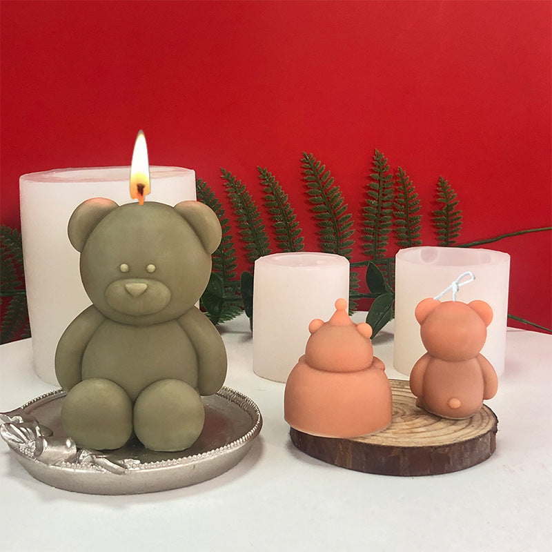 Animal Chubby Bear Scented Candle Plaster