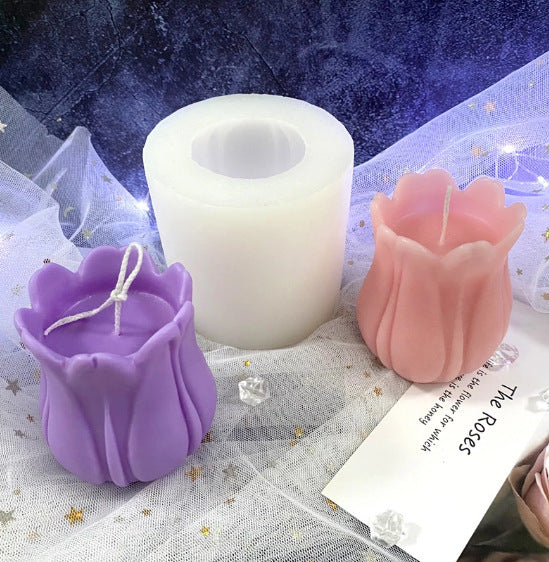 Tulip Flower Scented Candle Silicone Mold