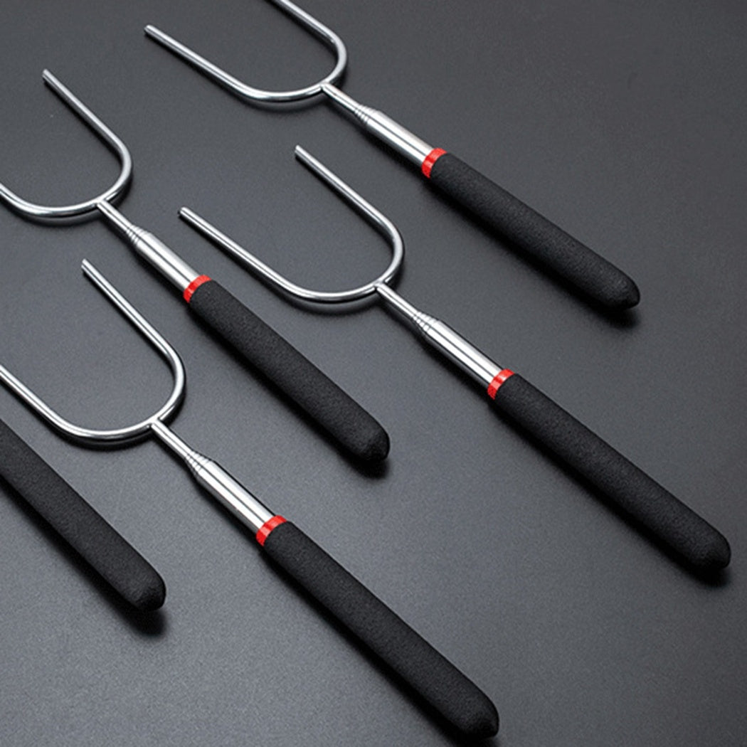 Outdoor Stainless Steel Telescopic Barbecue Fork