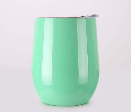 Double Stainless Steel Wine Glass – Big Belly Water Cup