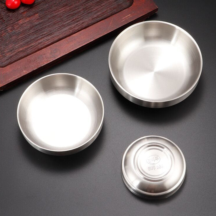 Stainless Steel Cold Seasoning Dish Rice Bowl