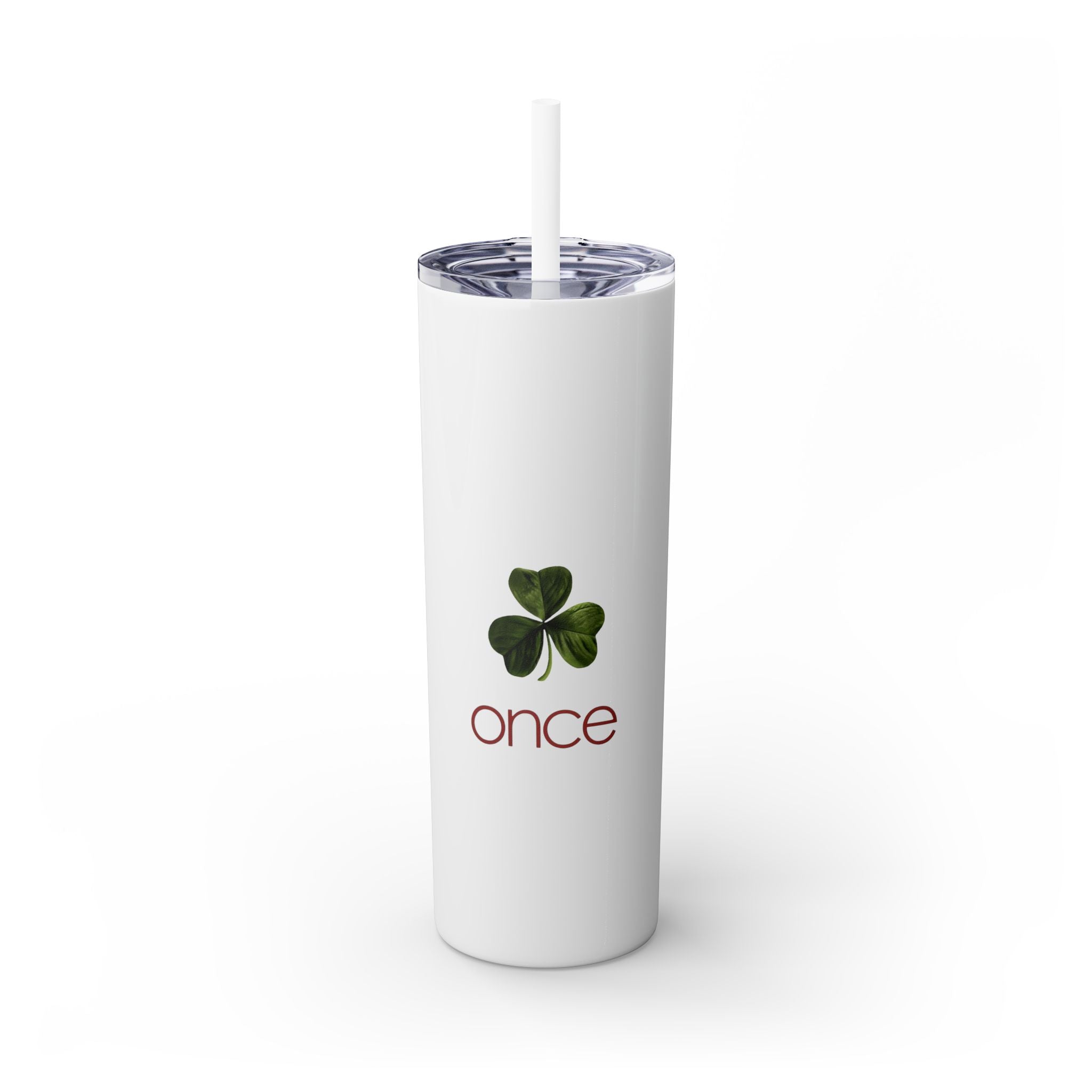 Once Skinny Tumbler with Straw, 20oz