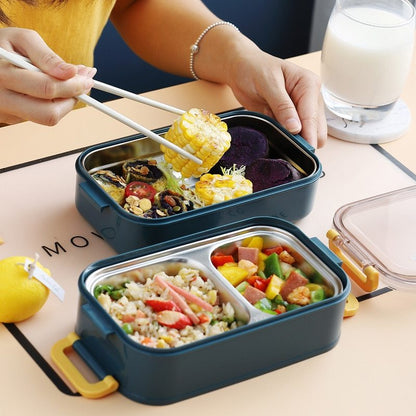Rectangular Stainless Steel Insulated Lunch Box – Keep Food Hot or Cold