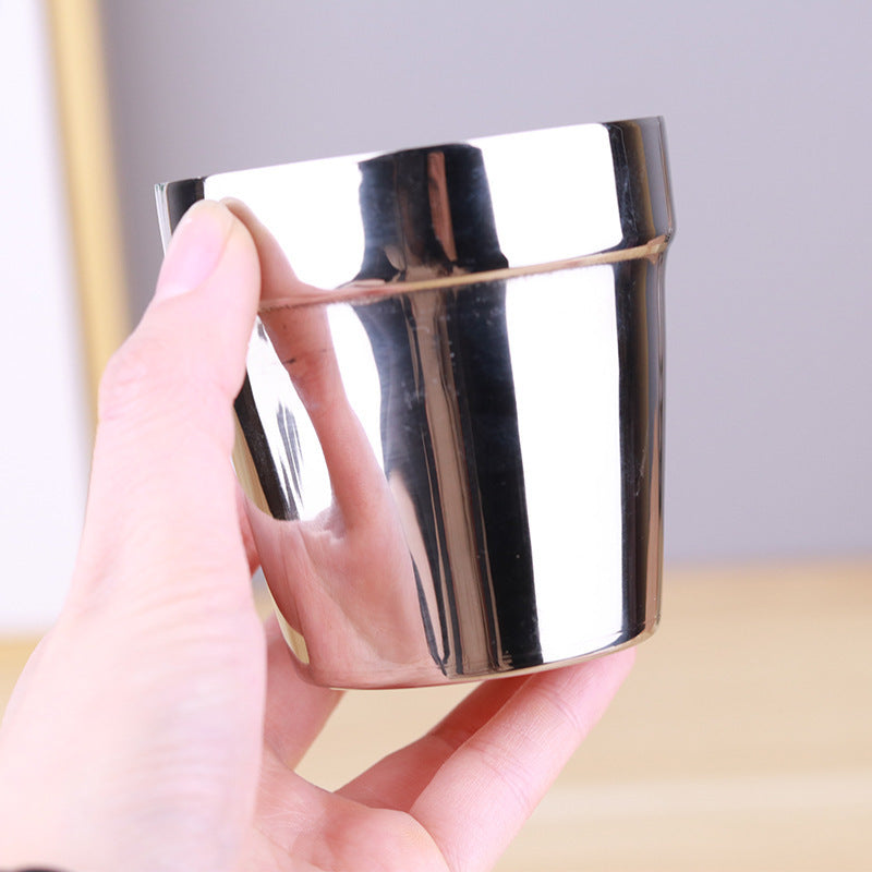 Stainless Steel Beaker – Double Beer Glass & Juice Cup