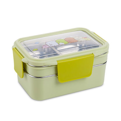 Stainless Steel Double Lunch Box – Durable & Spacious Food Container