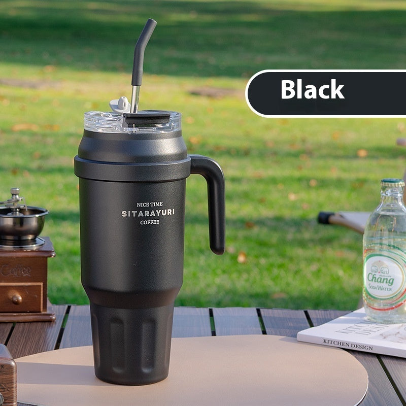 Durable Insulated Tumbler with Handle and Straw: Your Perfect Hydration Partner