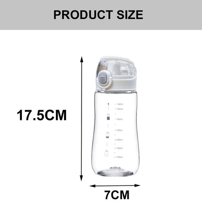 Clear Plastic Water Bottles | Sports Gym Bottle | 15 Oz | Sport Water Bottles
