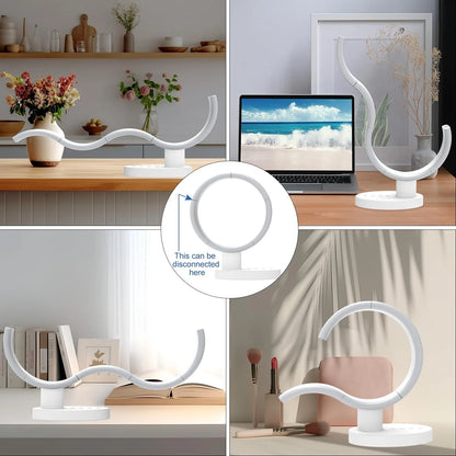 Transformable LED Desk Lamp, Bedside Desk Lamps for Bedroom 