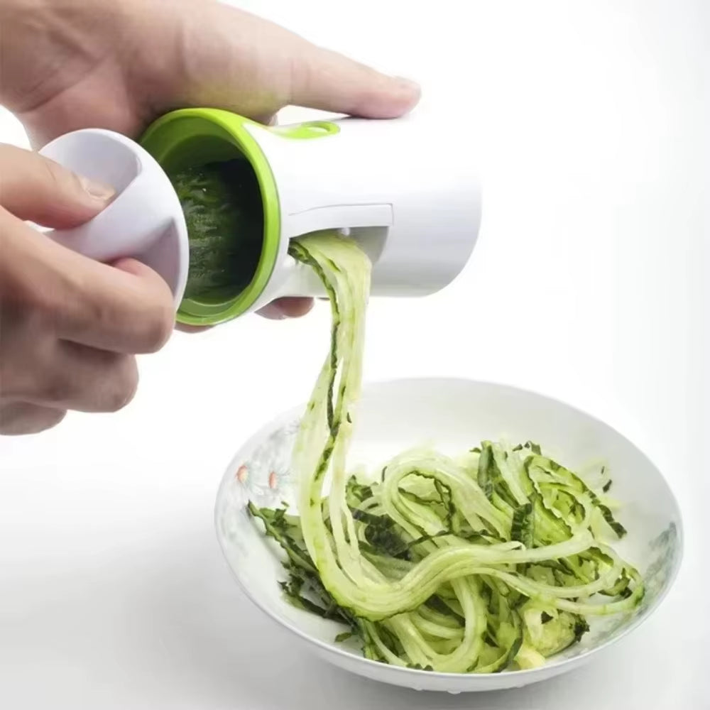 Multifunctional Rotary Vegetable Slicer Spiral Cutter for Carrot Cucumber Potato