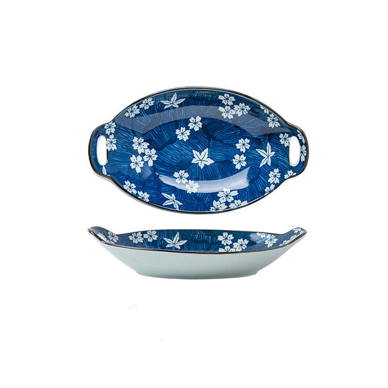 Binaural Boat-shaped Fish Dish