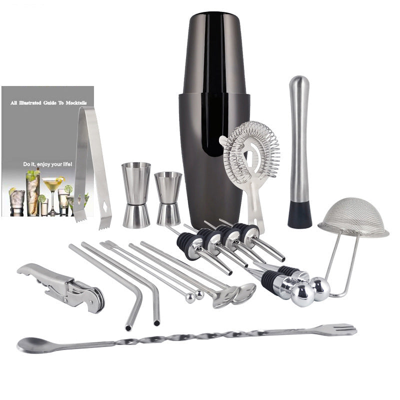 Boston Cocktail Shaker Bar Tools Wine Mixer Set