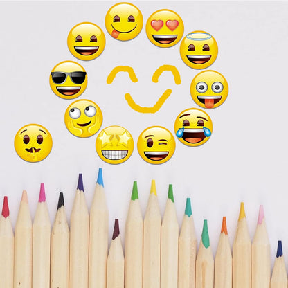 54-Pcs Emoji Refrigerator Magnets