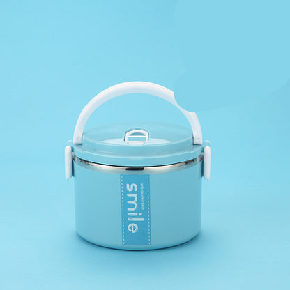 Stainless Steel Round Lunch Box – Durable & Portable Food Container
