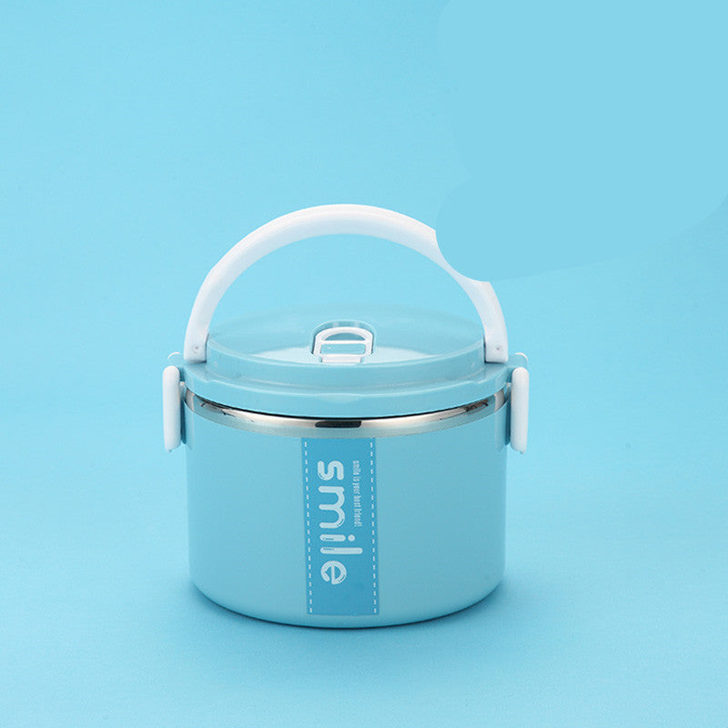 Stainless Steel Round Lunch Box – Durable & Portable Food Container