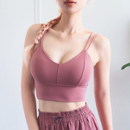 V-Neck Ribbed Cropped Top