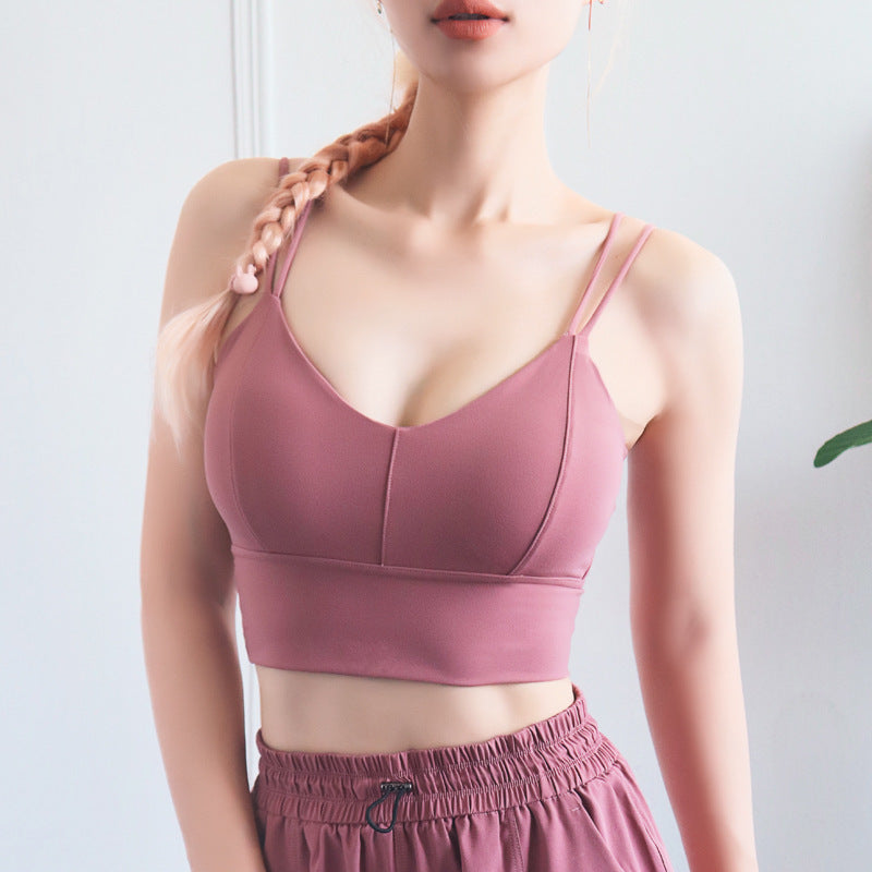 V-Neck Ribbed Cropped Top