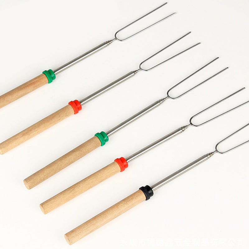 8-Color Stainless Steel Barbecue Fork