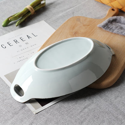 Binaural Boat-shaped Fish Dish