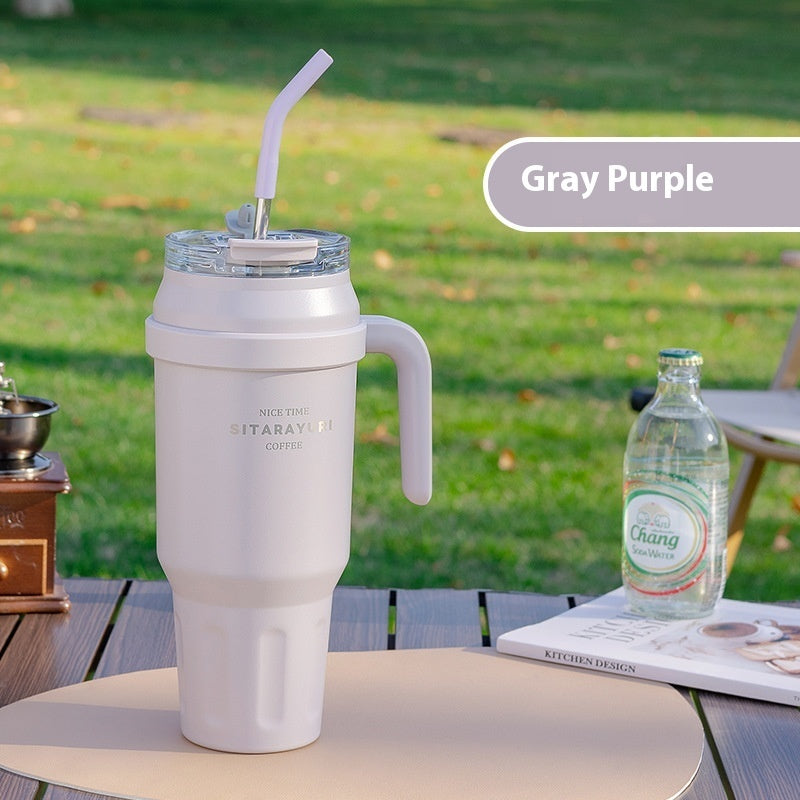 Durable Insulated Tumbler with Handle and Straw: Your Perfect Hydration Partner