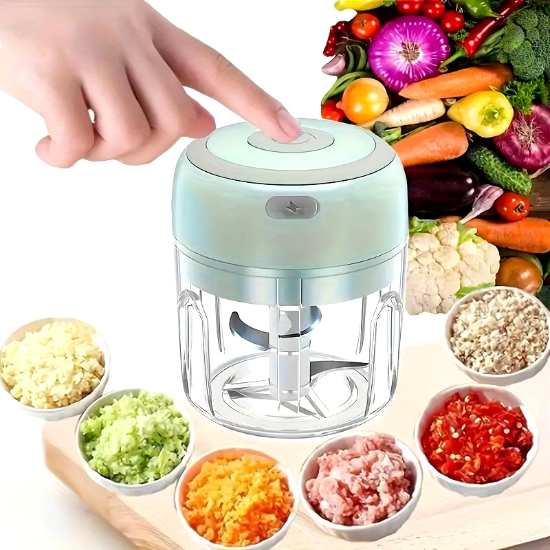 100/250ML Portable Electric Garlic Masher Crusher Garlic Chopper USB Food Kitchen Tools
