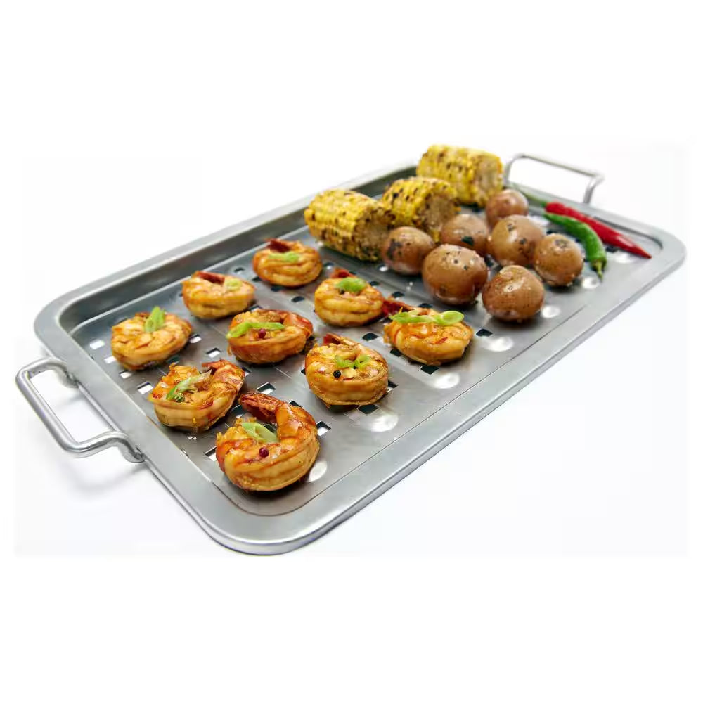 Flat Stainless Steel Grill Topper 