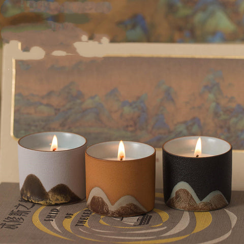Ceramics Handcrafted Tea Cup Scented Candles