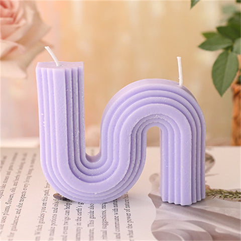 Modern Wavy Arch Scented Candle