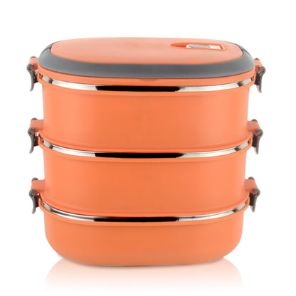 Stainless Steel Portable Lunch Box – Durable & Travel-Friendly